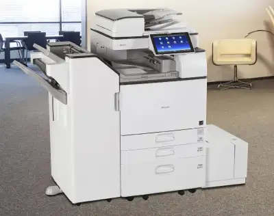 Ricoh MP 3055 B&W All-in-One Scanner Copier Printer 11"x17": The main functions are Print, Copy, Sca...