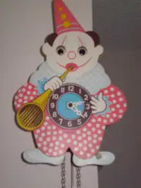 Antique clown clock