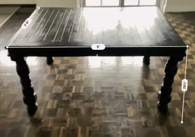 Dark Wood Dining Table, View more
