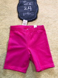 Children's Place PINK Biker cotton shorts - NWT - 24 mths