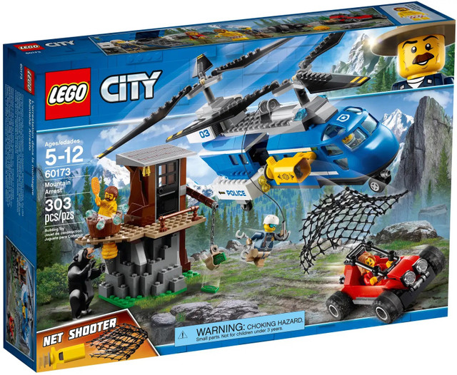 LEGO CITY 60173 MOUNTAIN ARREST POLICE HELICOPTER NEW SEALED in Toys & Games in Edmonton