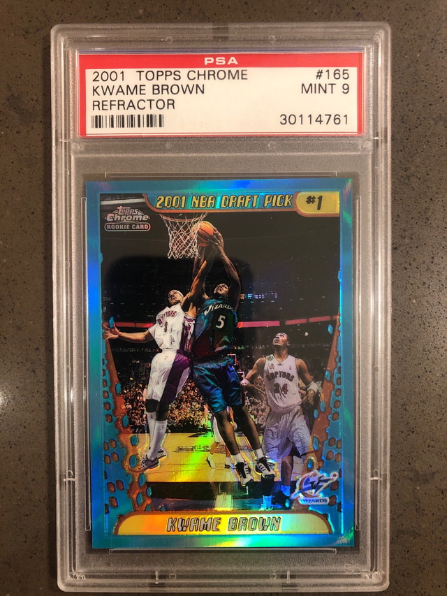 Kwame Brown Graded Refractor Rookie Card  in Arts & Collectibles in Markham / York Region