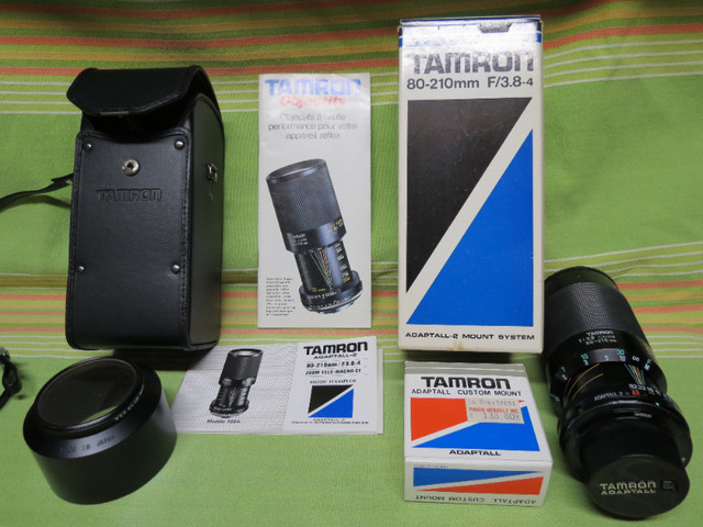 Objectif Vintage Tamron 80-210mm f-3.8-4 dans Appareils photo et caméras  à Ville de Québec