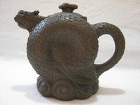 Chinese Purple Clay Dragon Teapot