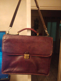 Brief case pure leather bag 