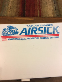Airsick portable air cleaner