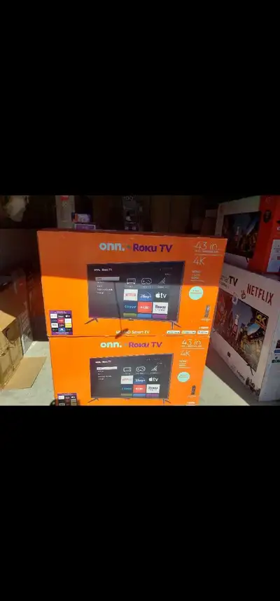 43" ONN 4K Roku Smar tv's - On SALE $179.99!, View more