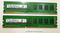 (4) 512MB Samsung M368L6523CUS-CCC DDR PC-3200 Non ECC 400Mhz