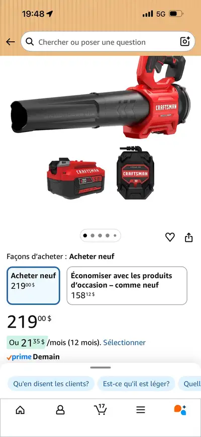 Craftsman Souffleur, View more