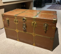 Vintage Langmuir Steamer Trunk Storage Chest