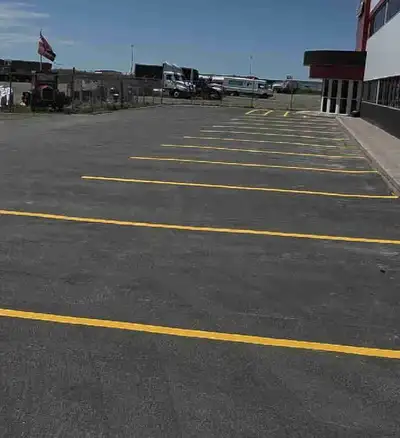 Brighten up your parking lot with a fresh coat of paint! Offering fast and reliable line painting se...