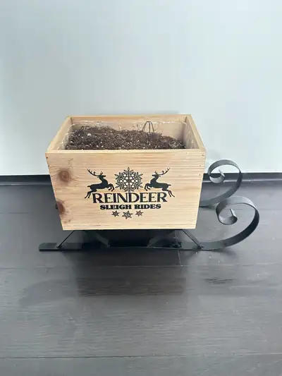 Reindeer Sleigh Planter, View more
