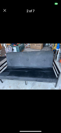 Black Metal Futon