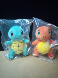 Pokémon Charmander Squirtle 20cm Plush Toy - New and Sealed