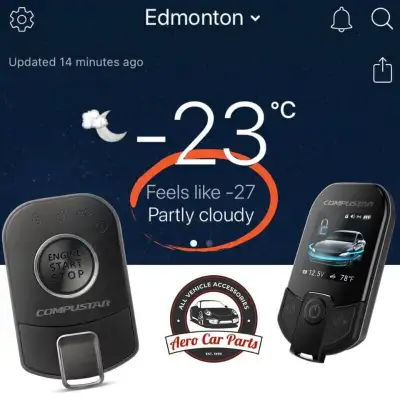 Compustar remote starters and alarms DRONE mobile cell phone Professional installation