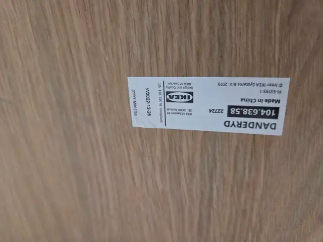 IKEA DANDERYD Dining Table, 1 bench and 2 chairs in Dining Tables & Sets in Hamilton - Image 4