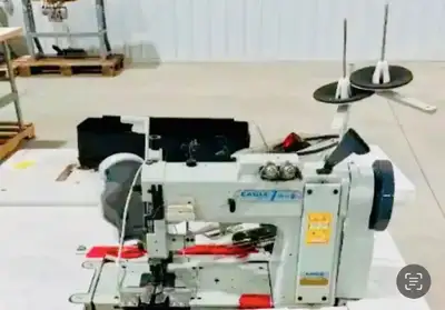 EAGLE MTW4-L300U-2R (MACHINE TAG 31) Two needle industrial sewing machine with zipper attachment and...