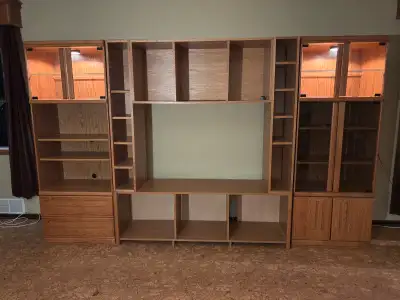 Entertainment wall unit, View more
