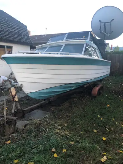 This boat is from my brothers estate, has been sitting for awhile, it needs work, there is soft area...