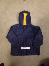 Size 5 Lined Raincoat