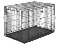 Cage pliante à deux portes pour chiens 42" . H3E ne livre pas
