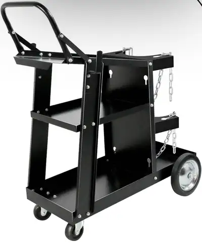 Welding Cart for MIG/TIG Welder & Plasma Cutter, Tilt Table , View more