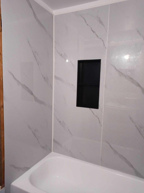 4x8' 3mm sheets marble style shower bathroom kitchen use tiles in Plumbing, Sinks, Toilets & Showers in Kawartha Lakes