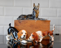 Porcelaine Chien Dog Hound Beagle German Shepherd $/item