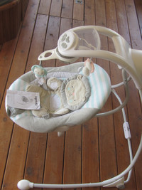 Ingenuity 5-Speed Baby Swing With Swivel Seat, Lights & Sounds