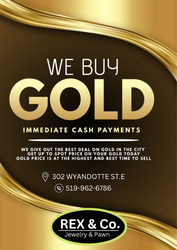 WE WILL BUY ALL YOUR GOLD. INSTANT CASH!! in Jewellery & Watches in Leamington