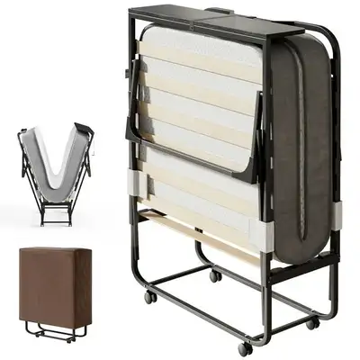 MUZZ Folding Bed with 4" Foam Mattress, View more