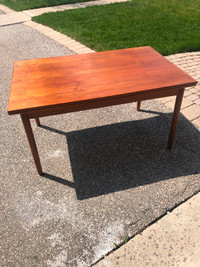 Mid-Century Modern  Scandinavian teak dining table and 4 chairs