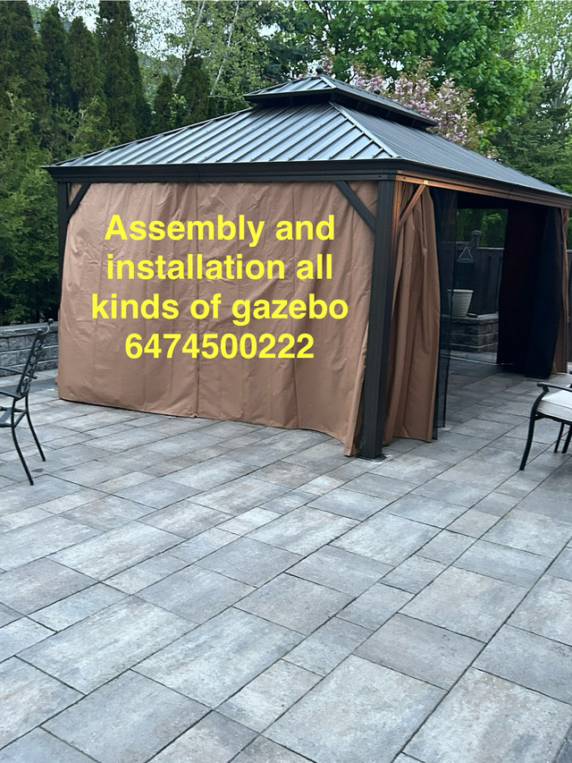 assembly of gazebo in Outdoor Tools & Storage in Barrie - Image 3