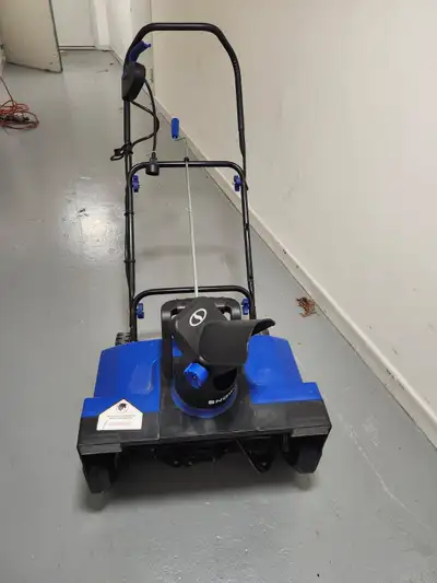 SNOW JOE electric snow blower 18 inch, cut with LED lights., View more