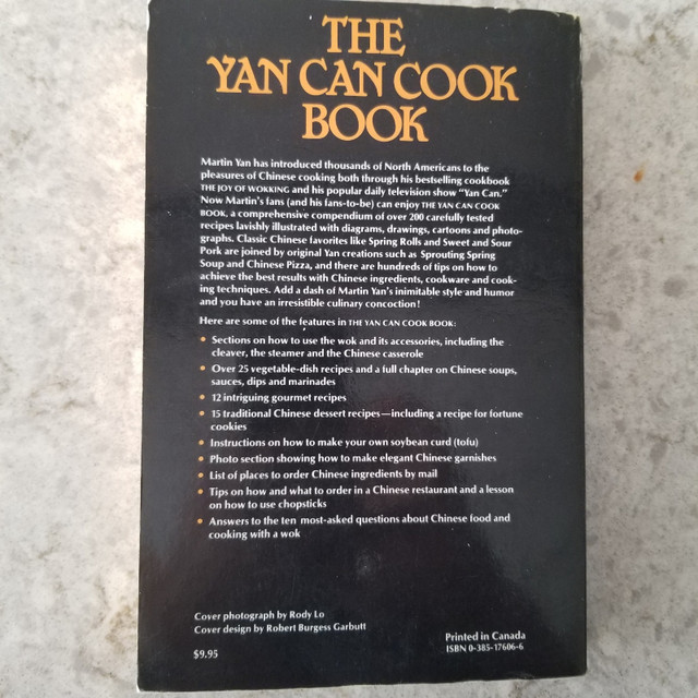 The Yan Can Cookbook by Martin Yan - Paperback 1981 in Textbooks in Kitchener / Waterloo - Image 2
