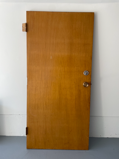 VINTAGE – Hollow Core Door with Deadbolt and Door Knobs, View more