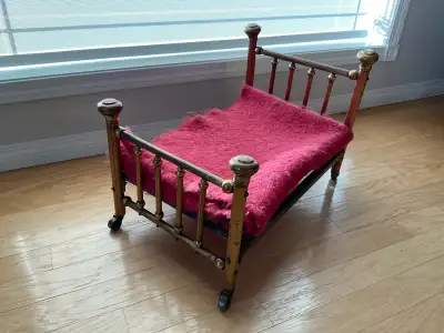antique BRASS BED , View more