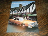 Ford Mercury Meteor Car 1974 Sales Brochure
