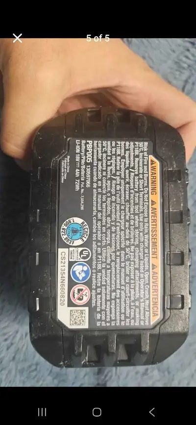 Ryobi 18V 4AH battery, View more