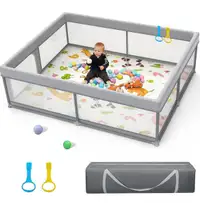 Palopalo Baby Playpen, 71"x59" Extra Large Playard for Babies 