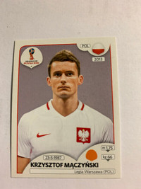 2018 PANINI FIFA WORLD CUP RUSSIA K. MACZYNSKI #606 POLAND