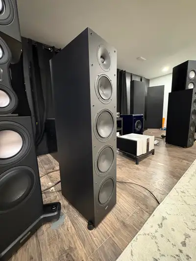 Paradigm Monitor SE 8000F Floorstanding Speakers (Pair) – Matte Black. Only one year old. Up for sal...