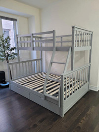 New high quality bunk bed in the box single over double 