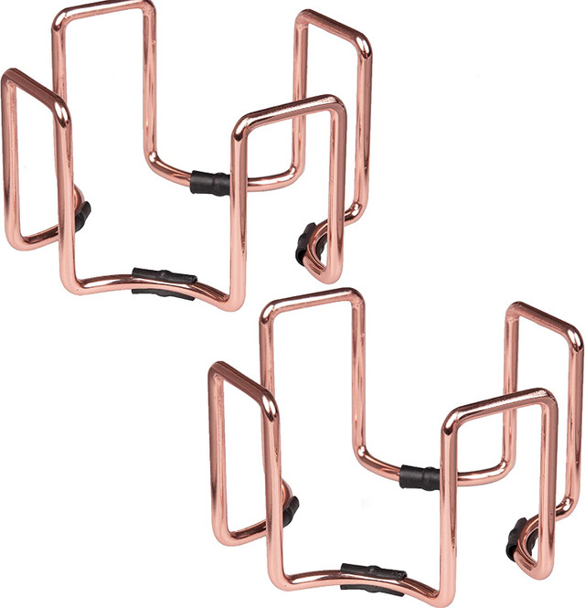 Octagon Rose Gold Metal Coaster Holders in Home Décor & Accents in Burnaby/New Westminster