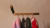 Hockey stick coat hook hanger hoodies too