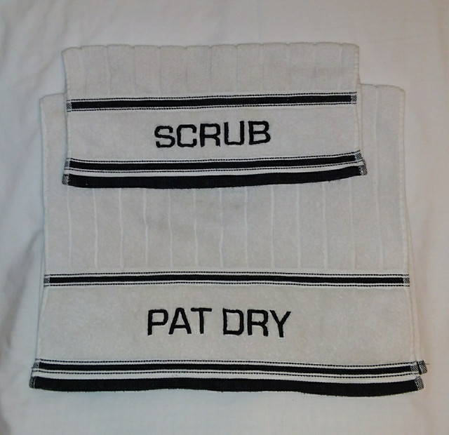 Bathroom Decor 2pc Towel Set SCRUB & PAT DRY, Apt9 Brand dans Articles pour la salle de bains  à Truro