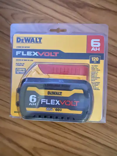 Dewalt 6AH flex volt battery , View more