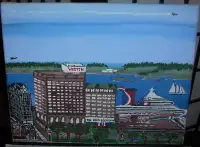 Unique Oil Painting Of South End Halifax