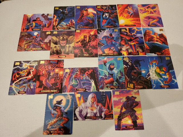 Marvel Masterpieces 1994 Trading Cards (22 Cards) in Arts & Collectibles in Barrie