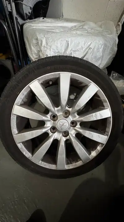 18” rims with summer tires. Send message if interested. Make a offer.